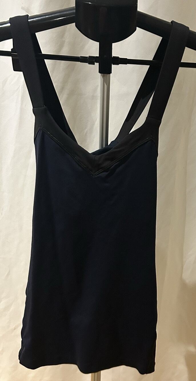 Lululemon Run Mile a Minute Blue and Black Tank Women's size 6